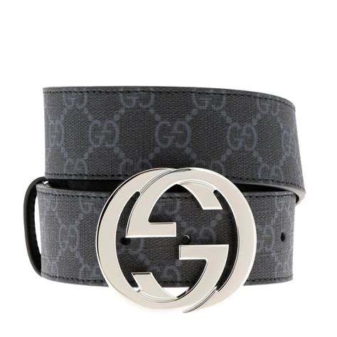 Gucci Men's GG Supreme Belt with G Buckle 